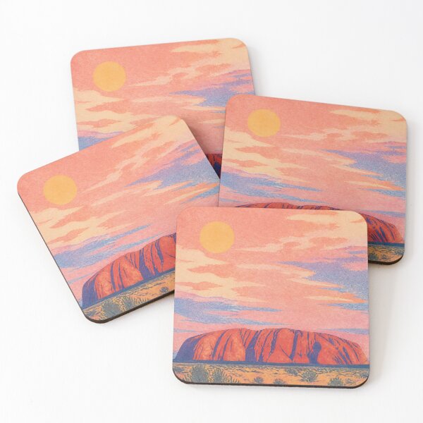 Item preview, Uluru at Sunset – Sacred Australian Desert Landscape in Vintage designed and sold by Soul Garden Studio.