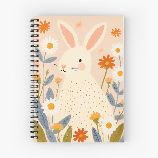 Item preview, Spring Bunny in Wildflowers – Whimsical Floral Nursery designed and sold by Studio Remier.