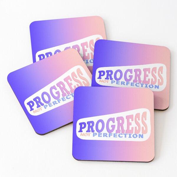 Item preview, Progress Not Perfection - motivational typography  designed and sold by BlackthornDsign.