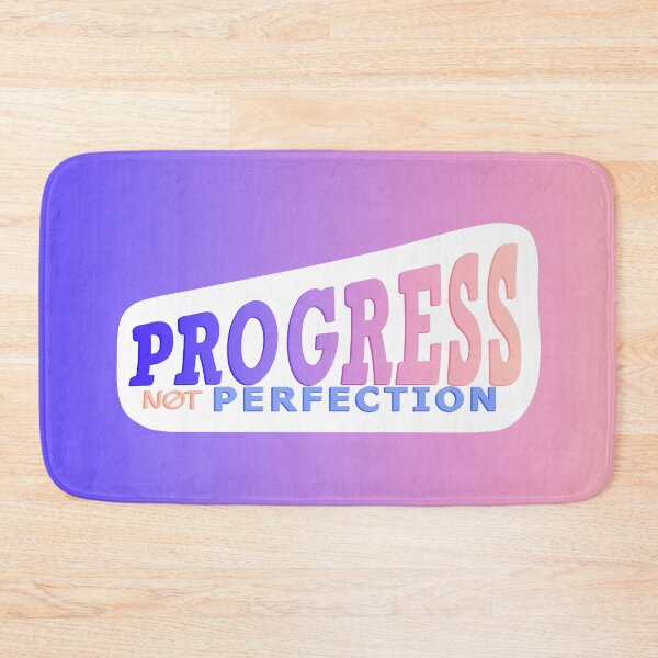 Item preview, Progress Not Perfection - motivational typography  designed and sold by BlackthornDsign.