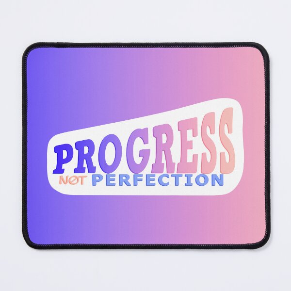 Item preview, Progress Not Perfection - motivational typography designed and sold by BlackthornDsign.