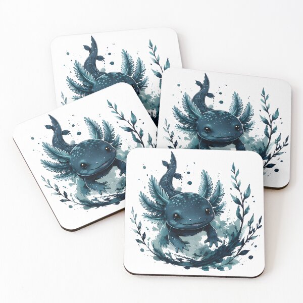 Item preview, Cute Axolotl Water Circle Kawaii Amphibian Design designed and sold by R-B-Colors.