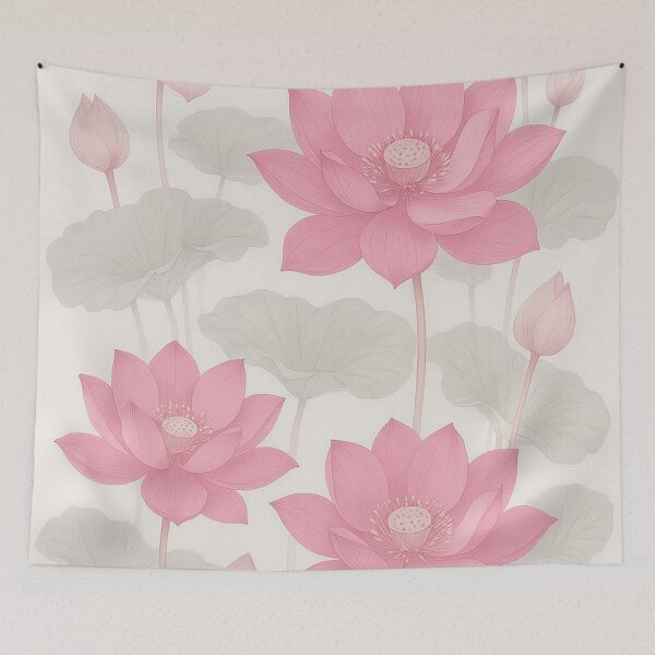 Item preview, Exclusive Fashion Lotus Bloom – Elegant Pink Floral Design designed and sold by Karszul.