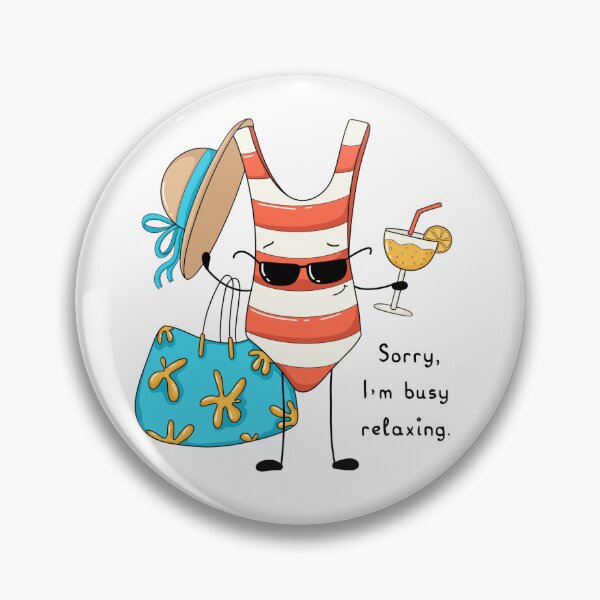 Item preview, Beach Mode Activated – Relaxed Swimsuit Character designed and sold by OKartashova.
