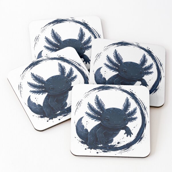Item preview, Cute Axolotl Water Circle Kawaii Amphibian Design designed and sold by R-B-Colors.