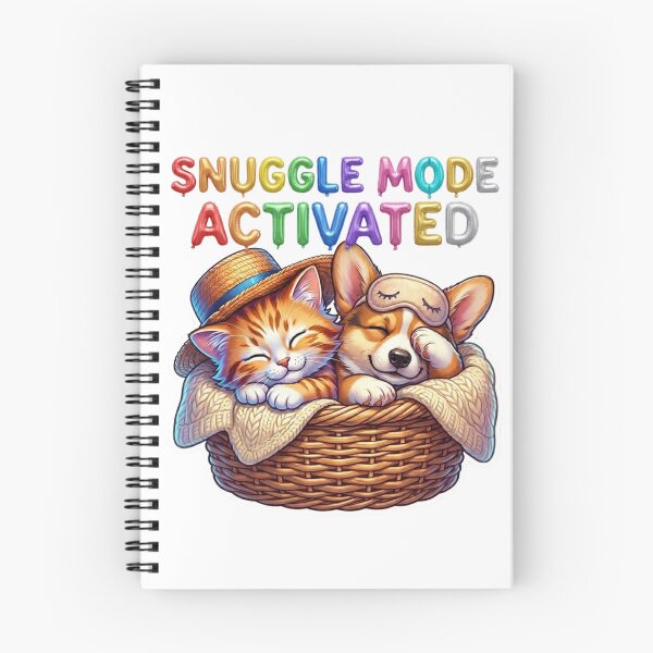 Item preview, Sleeping Cat and Corgi – Snuggle Mode Activated Cute Pet Design designed and sold by M.Store.
