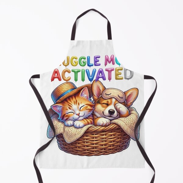 Item preview, Sleeping Cat and Corgi – Snuggle Mode Activated Cute Pet Design designed and sold by M.Store.