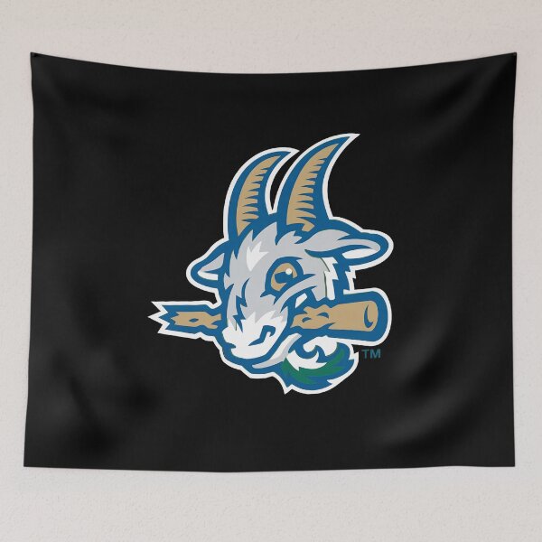 Item preview, Goat Biting Baseball Bat Mascot designed and sold by ZA3ZA3FIRE.
