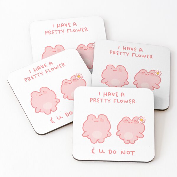 Item preview, Pretty Flower Frog designed and sold by LittleBrags.