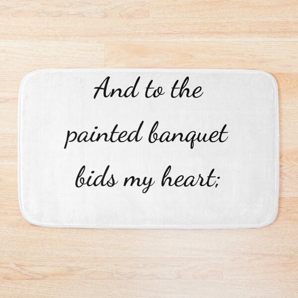Item preview, "And to the painted banquet bids my heart;" - handwriting black designed and sold by ariksworld.