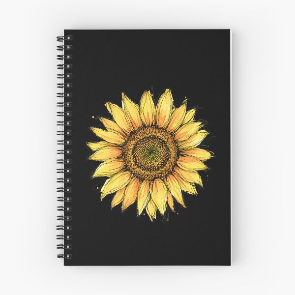 Item preview, Rustic Sunflower Ink Sketch | Watercolor Botanical Flower Art designed and sold by ColorSplash123.