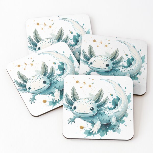 Item preview, Cute Axolotl Water Circle Kawaii Amphibian Design designed and sold by R-B-Colors.