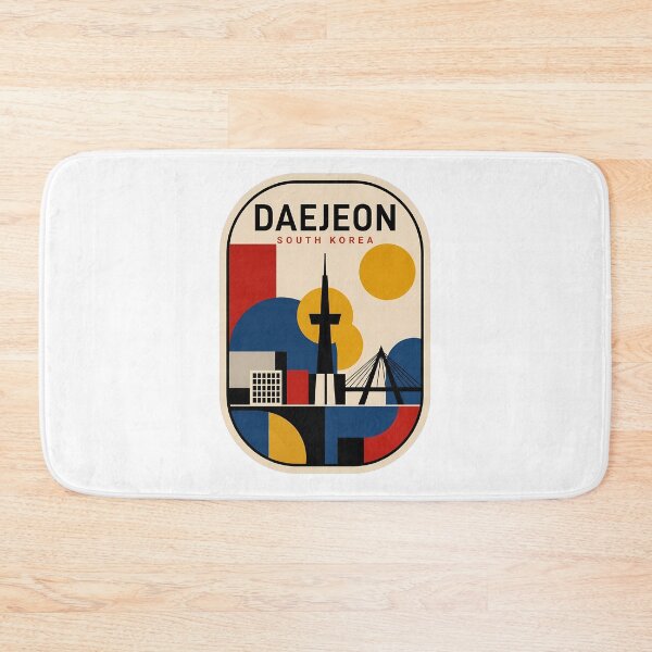 Item preview, Retro Daejeon South Korea Geometric Travel Poster designed and sold by k3rstman1.