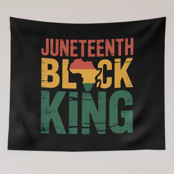 Item preview, Juneteenth black king in african flag colors for afro pride designed and sold by sailorjessiArt.