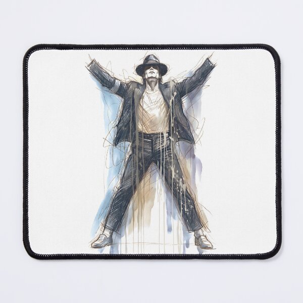 Item preview, Abstract Charcoal Sketch Michael Jackson Full Canvas History Art designed and sold by Dhenin Studio.