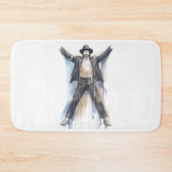 Item preview, Abstract Charcoal Sketch Michael Jackson Full Canvas History Art designed and sold by Dhenin Studio.