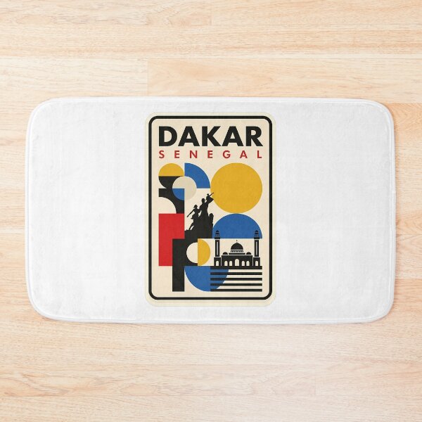 Item preview, Dakar Senegal Retro Geometric Travel Landmark designed and sold by k3rstman1.