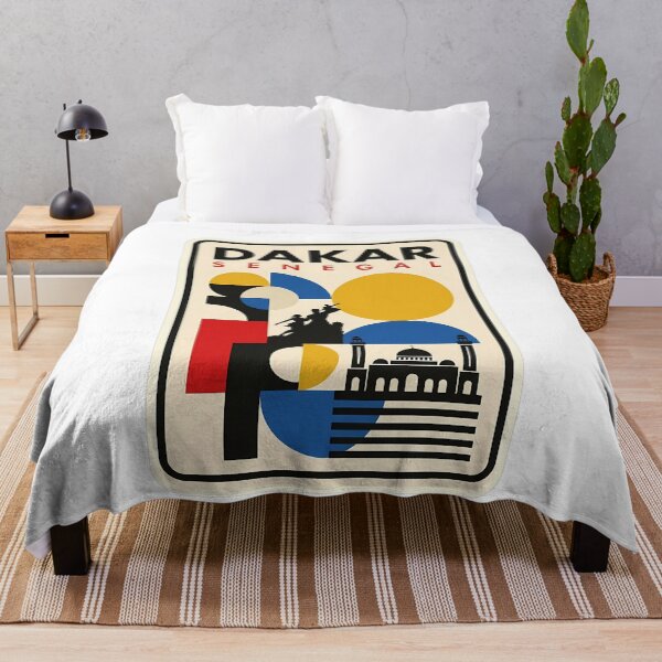 Item preview, Dakar Senegal Retro Geometric Travel Landmark designed and sold by k3rstman1.