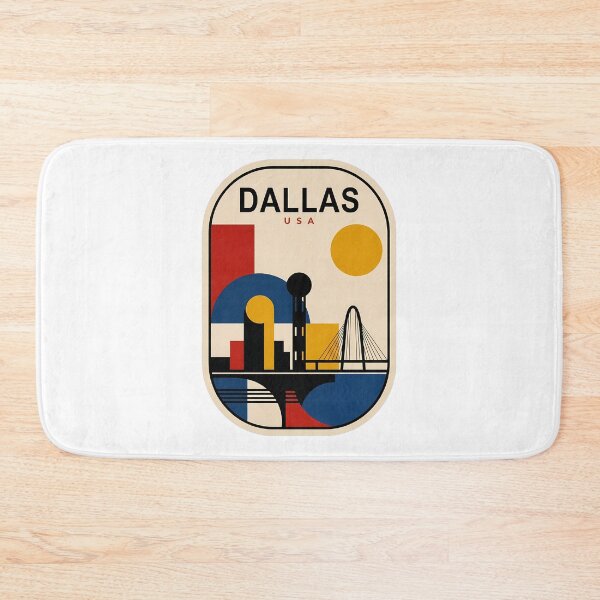 Item preview, Dallas Texas Retro Bauhaus Skyline Cityscape designed and sold by k3rstman1.