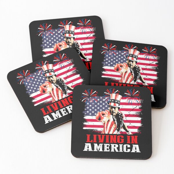 Item preview, Apollo Creed Living In America- Vintage Retro USA 4th Of July designed and sold by Qellus-Style.