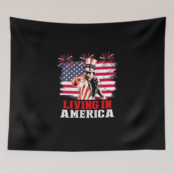 Item preview, Apollo Creed Living In America- Vintage Retro USA 4th Of July designed and sold by Qellus-Style.