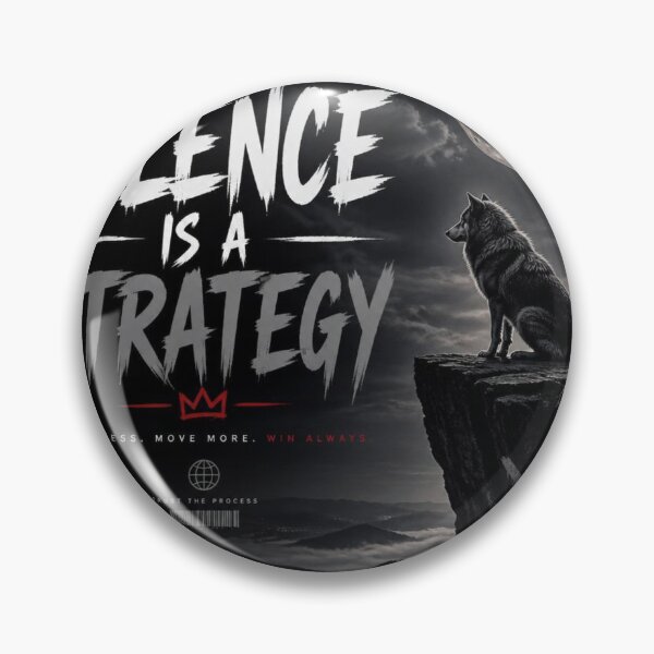 Item preview, Silence Is a Strategy – Lone Wolf designed and sold by veynorastudio.