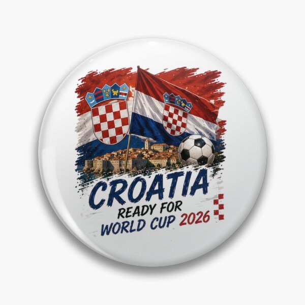Item preview, Croatia Football Fan World Cup 2026 Design designed and sold by Pixanova.