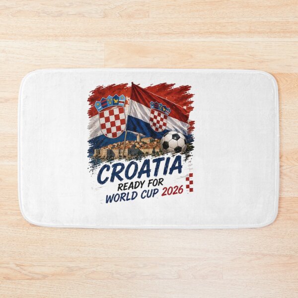 Item preview, Croatia Football Fan World Cup 2026 Design designed and sold by Pixanova.