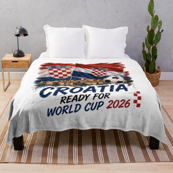 Item preview, Croatia Football Fan World Cup 2026 Design designed and sold by Pixanova.