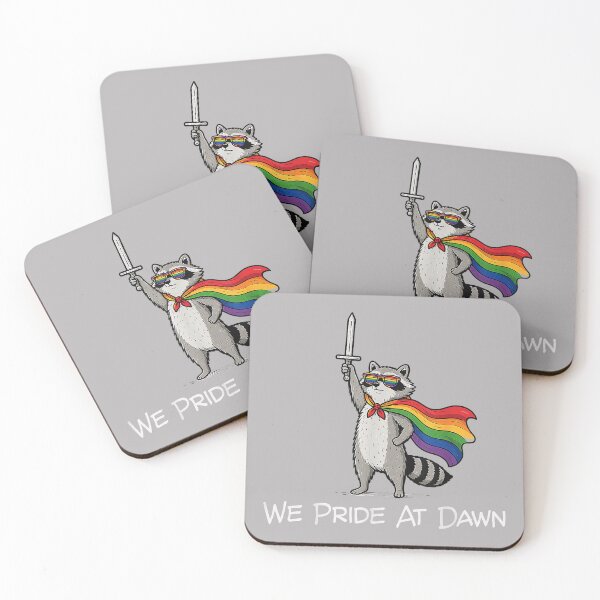 Item preview, We Pride At Dawn Funny Raccoon LGBTQ Pride Humor designed and sold by GreggRoss.