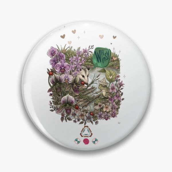 Item preview, Whimsy Garden — Opossum & Frog   designed and sold by m-yoga-store.