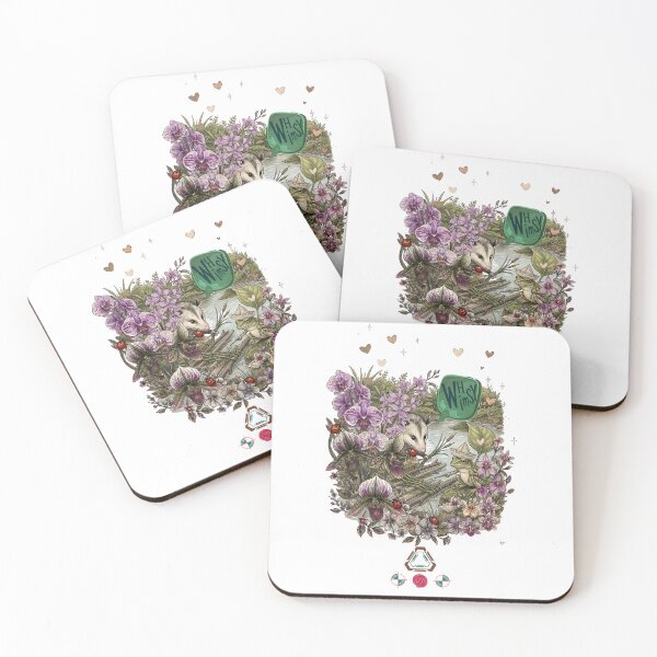 Item preview, Whimsy Garden — Opossum & Frog   designed and sold by Whimsy Trail Co.