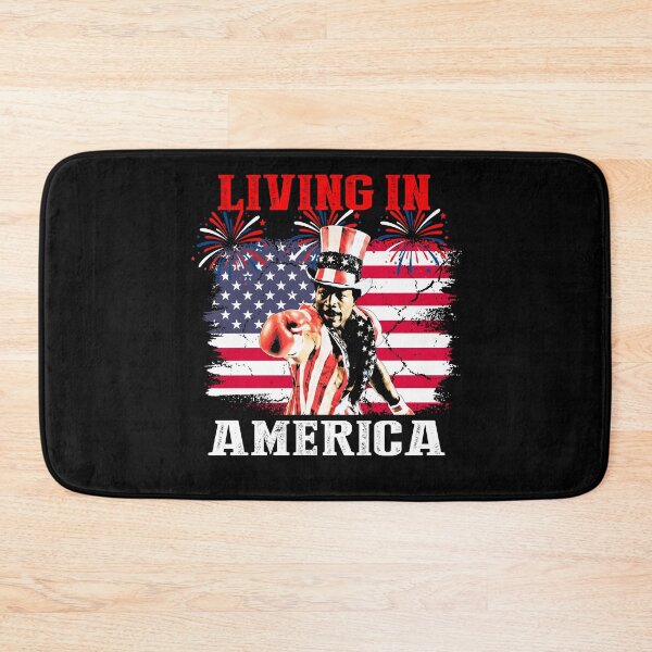 Item preview, Apollo Creed Living In America- Vintage Retro Boxing Funny Movie Quotes-USA 4th Of July designed and sold by Qellus-Style.