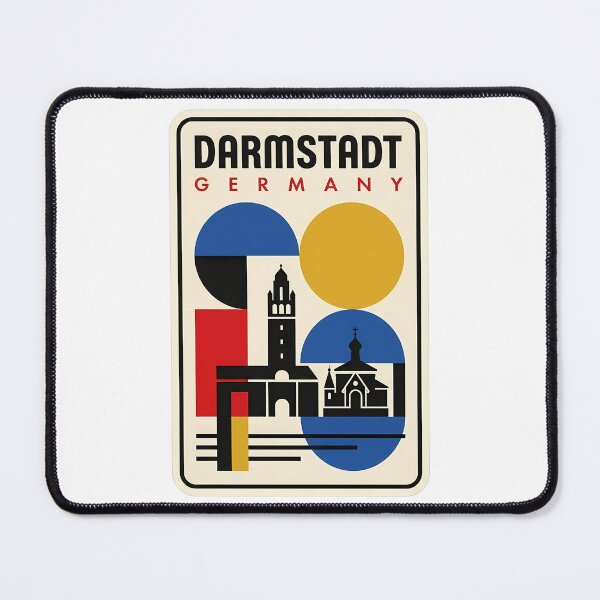 Item preview, Vintage Darmstadt Germany Bauhaus Style Travel Landmark designed and sold by k3rstman1.