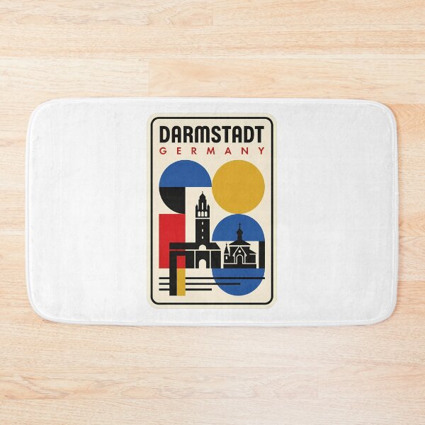 Item preview, Vintage Darmstadt Germany Bauhaus Style Travel Landmark designed and sold by k3rstman1.