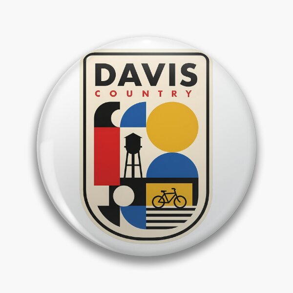 Item preview, Davis California Bicycle Capital Retro Geometric Style designed and sold by k3rstman1.
