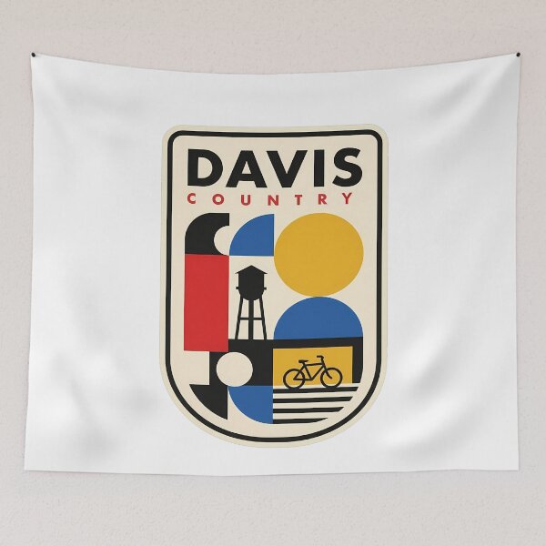 Item preview, Davis California Bicycle Capital Retro Geometric Style designed and sold by k3rstman1.