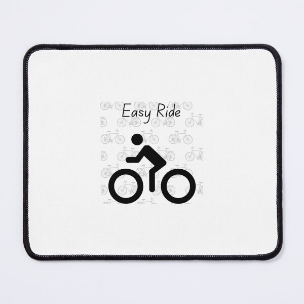 Item preview, Easy Ride Cycling Sticker | Minimalist Bicycle Rider Design for Bike Lovers designed and sold by Fill Dreams Studio.