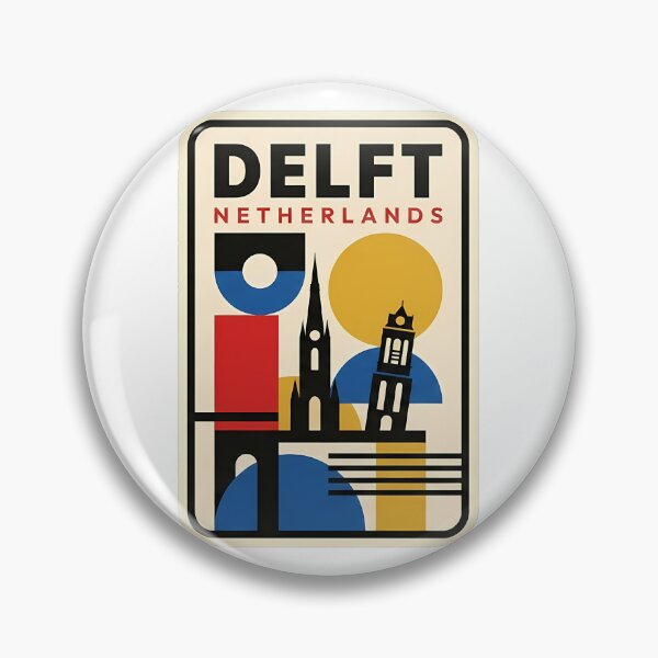 Item preview, Bauhaus Style Delft Netherlands Geometric Landmark designed and sold by k3rstman1.