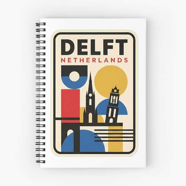 Item preview, Bauhaus Style Delft Netherlands Geometric Landmark designed and sold by k3rstman1.