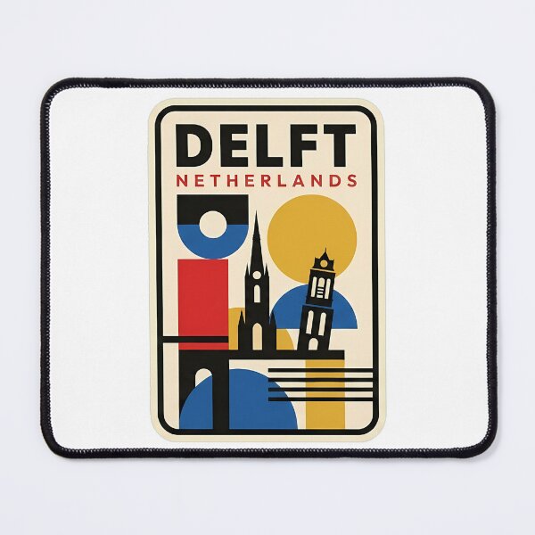 Item preview, Bauhaus Style Delft Netherlands Geometric Landmark designed and sold by k3rstman1.