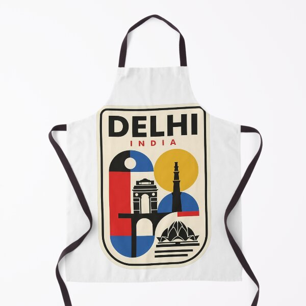 Item preview, Delhi India Retro Geometric City Landmarks designed and sold by k3rstman1.