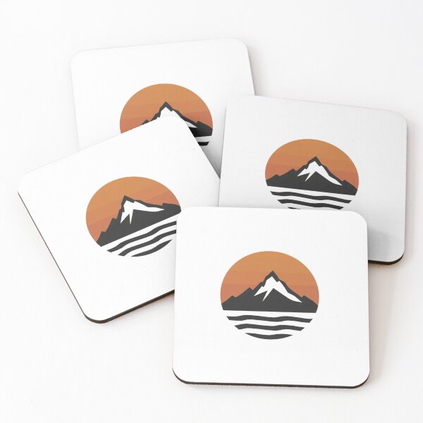 Item preview, Minimalist Mountain Sunset and Lake Adventure designed and sold by Larams Studio.