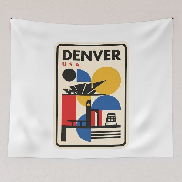 Item preview, Denver Colorado USA Mid Century Modern Geometric designed and sold by k3rstman1.