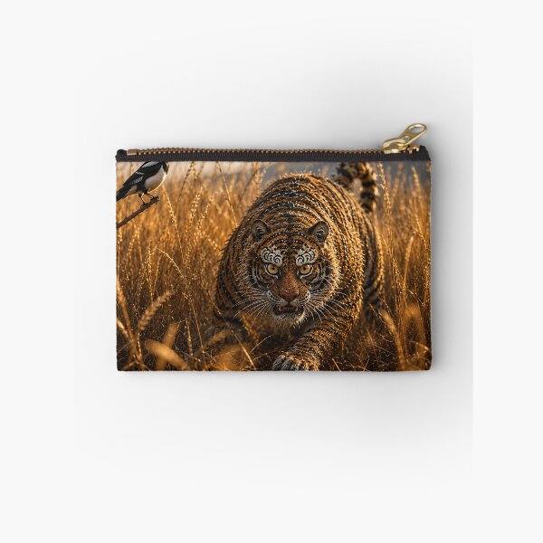 Item preview, Korean Minhwa Tiger Crawling Through a Meadow Forest designed and sold by K-Tradition.