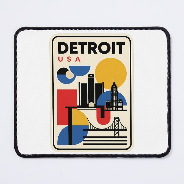 Item preview, Retro Detroit Michigan Skyline Geometric Architecture designed and sold by k3rstman1.