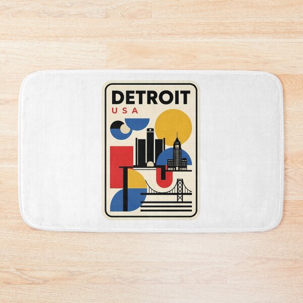 Item preview, Retro Detroit Michigan Skyline Geometric Architecture designed and sold by k3rstman1.