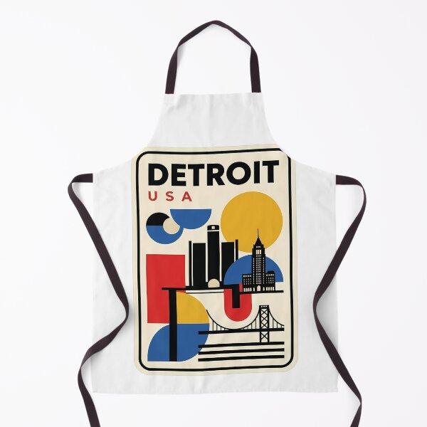 Item preview, Retro Detroit Michigan Skyline Geometric Architecture designed and sold by k3rstman1.