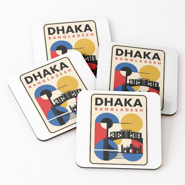 Item preview, Retro Dhaka Bangladesh Landmark Geometric Skyline designed and sold by k3rstman1.