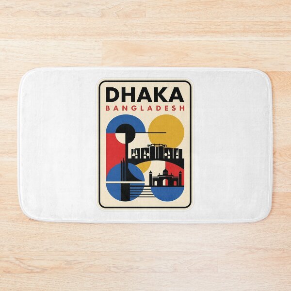 Item preview, Retro Dhaka Bangladesh Landmark Geometric Skyline designed and sold by k3rstman1.